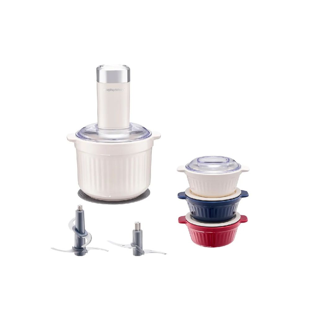 【morphy richards】《小鮮備》食物調理機 陶瓷收納碗 MFP1004W